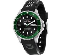 Orologio Automatico Uomo SECTOR 230 R3221161004 Silicone Nero Verde Sub 100mt
