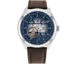 Orologio Automatico Uomo TOMMY HILFIGER MASON 1791888 Pelle Marrone Blu