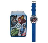 OROLOGIO AVENGERS MARVEL CAPITAN AMERICA DA POLSO ANALOGICO IN SCATOLA DI LATTA