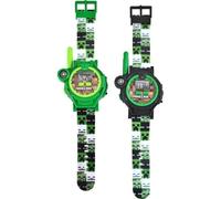 Orologio Bambini Minecraft 2 in 1 Kids Licensing con Walkie-Talkie 100m, Bussola, Luce e Schermo LCD