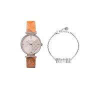 Orologio + Bracciale Donna ALVIERO MARTINI 1a Classe 1700891 Pelle Marrone