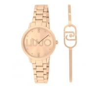Liu Jo - Orologio Elegante da donna al quarzo in acciaio - Modello Couple Essence TLJ2519 - Orologio con cristalli nel quadrante e bracciale in acciaio omaggio