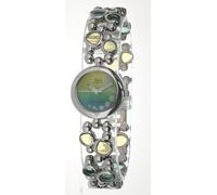 Orologio bracciale donna Q & Q con cinturino in acciaio e pietre colorate