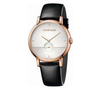 Orologio CALVIN KLEIN Mod. ESTABILISHED pelle nero / bianco