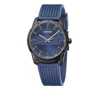 Orologio Uomo CK CALVIN KLEIN EVIDENCE K8R114VN Silicone Blu Nero SWISS MADE
