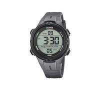 Calypso Orologio Digitale Uomo Gomma Nera - 10 ATM, Data, Cronografo, Doppio Fuso, Luce, Allarme, 12/24 h - K5837/4 Flash Time