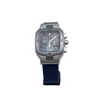 OROLOGIo CAODURO CHRONO UOMO RETTANGOLARE ALLUMINIO PELLE FONDO MAGAZZINO