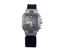 OROLOGIo CAODURO CHRONO UOMO RETTANGOLARE ALLUMINIO PELLE FONDO MAGAZZINO
