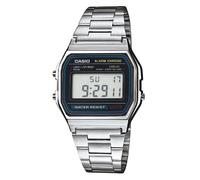 OROLOGIO CASIO A158WA-1DF ICONIC NERO METALLO VINTAGE CLASSICO A-158 DIGITALE