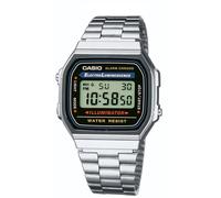 Orologio CASIO A168WA-1YES VINTAGE lcd UNISEX digitale Acciaio Crono ORIGINALE