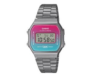 OROLOGIO CASIO A168WERB-2A SERIE ICONIC MULTICOLOR METALLO CLASSICO VINTAGE