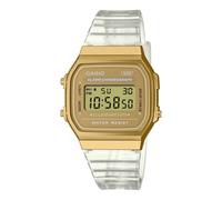 Orologio CASIO A168XESG-9AEF Silicone Bianco Trasparente Dorato Unisex