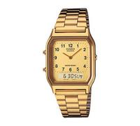 OROLOGIO CASIO AQ-230GA-9B ANALOGICO DIGITALE EDGY GOLD ORO VINTAGE AQ230GA