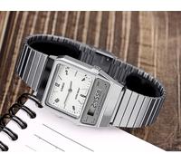 Orologio Casio AQ-800E-7A2 Classic Vintage Analogico Digitale Acciaio Inox Un...
