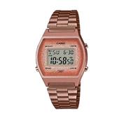 Casio Orologio unisex con quadrante digitale in oro rosa, serie vintage, B640WCG-5DF (D187), Rosa-Oro-Digitale, 38.9×35×9.9mm, Catena