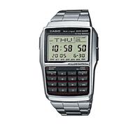 Orologio Casio Databank Calcolatrice Uomo DBC-32D-1A Argento Acciaio Inox Dig...