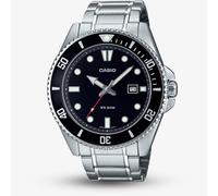Orologio Casio diver da uomo nero e argento MDV-107D-1A1VEF