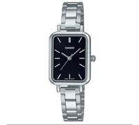 Orologio CASIO Donna LTP-V009D-1E Rotondo Quadrato Metallo Nero Originale Nuovo