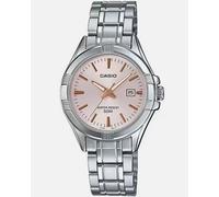 Casio #LTP1308D-4AV Women's Stainless Steel Analog Date Pink Dial Watch