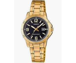 Orologio Casio donna mod. LTP-V004G-1BUDF Acciaio Dorato quadrante Nero 30mm