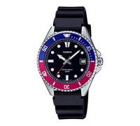 Orologio Casio Duro MDV-10-1A2VEF quadrante nero e ghiera pepsi unisex