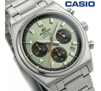 Orologio Casio Edifice EFB-730D-3A Green Panda Chronograph Zaffiro Metal NUOVO
