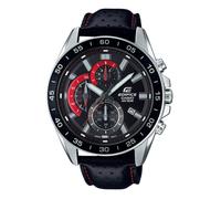 Orologio Casio Edifice EFV-550L-1A Uomo Cronografo Cinturino Pelle Nero Abito...
