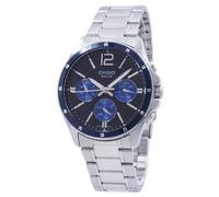 Orologio Casio Enticer al quarzo analogico nero 50M MTP-1374D-2AV da uomo