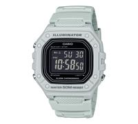 Orologio CASIO ILLUMINATOR W-218H-8BVEF Silicone Grigio Chrono Sveglia Sub 50mt
