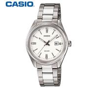 Orologio Casio LTP-1302D-7A1 donna cinturino metallo argento data display nuovo