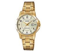 Orologio CASIO mod.LTP-V004G-9B Donna solo tempo acciaio Dorato con datario 30mm