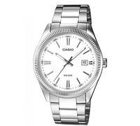 Orologio CASIO mod. MTP-1302D7A1VDF Uomo acciaio quadrante Bianco e datario 39mm