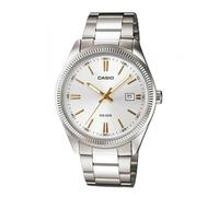 Orologio CASIO mod. MTP-1302D7A2VDF Uomo acciaio quadrante Bianco e datario 39mm