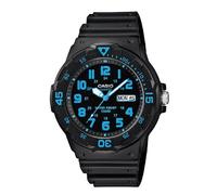 OROLOGIO CASIO MRW-200H-2B ANALOGICO GOMMA NERO BLU MRW200 IMPERMEABILE SPORTIVO