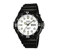 OROLOGIO CASIO MRW-200H-7E ANALOGICO GOMMA NERO BIANCO MRW200 IMP. SPORTIVO
