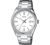 Orologio Casio Unisex Acciaio Cassa Bianca MTP-1302PD-7A1VEF, 44,2 Mm