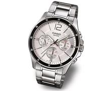 Orologio Casio Uomo Analogico Acciaio Inox MTP-1374D-7AVDF - Classic Silver-Tone