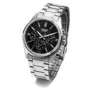 Orologio Casio Uomo Analogico Argento Cinturino Acciaio Inox MTP-1375D-1A - E...