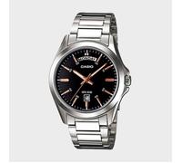 Orologio Casio Uomo Analogico Cinturino Metallo Argento MTP-1370D-1A2 - Quadr...