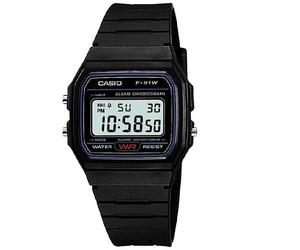 Orologio Casio Uomo Donna in gomma mod. Vintage Ref. F-91W-1DG Nero Digitale