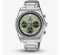 Orologio Casio Uomo Edifice Classico Sport Auto Cronografo Bracciale Verde EF...