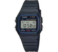 Orologio Casio F-91W-1DG Cronometro Display LCD Cassa e Cinturino in Resina Nero