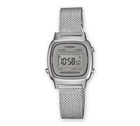Orologio CASIO Vintage LA670WEM-7DF Donna Acciaio Mesh Maglia Milanese Grigio