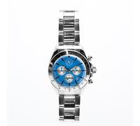 Orologio Chrono SSC Napoli con quadrante azzurro e meccanismo quarzo. Bracciale