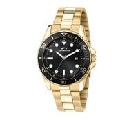 Orologio CHRONOSTAR uomo Captain acciaio dorato / nero