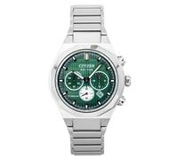 CITIZEN Cronografo Zenshin Senkei Eco-Drive Solar Super Titanium con cinturino in titanio e vetro zaffiro, verde