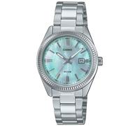 Orologio classico donna Casio LTP-1302DS-2A quadrante blu cinturino acciaio a...