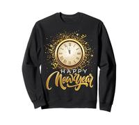 Orologio Classico per Capodanno, Conto alla rovescia e Mezzanotte Felpa