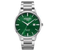 Roamer - Date watch R-Line Classic - Quartz movimento dell'orologio - Larghezza della cassa: 43 mm - Acciaio inossidabile - Green - 5 ATM