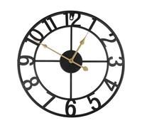 Orologio classico vintage in metallo per esterno facile da leggere per interno o